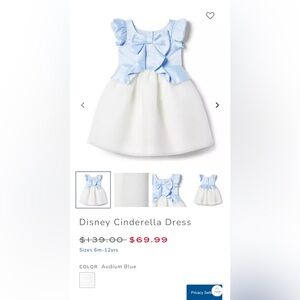 Disneyx Janie Jack Cinderalla Dress